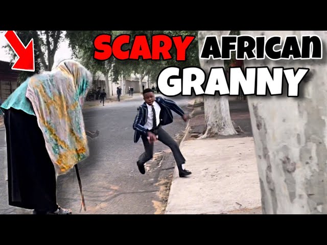 Scary African Granny Prank!🤣😭VERY FUNNY! HALLOWEEN