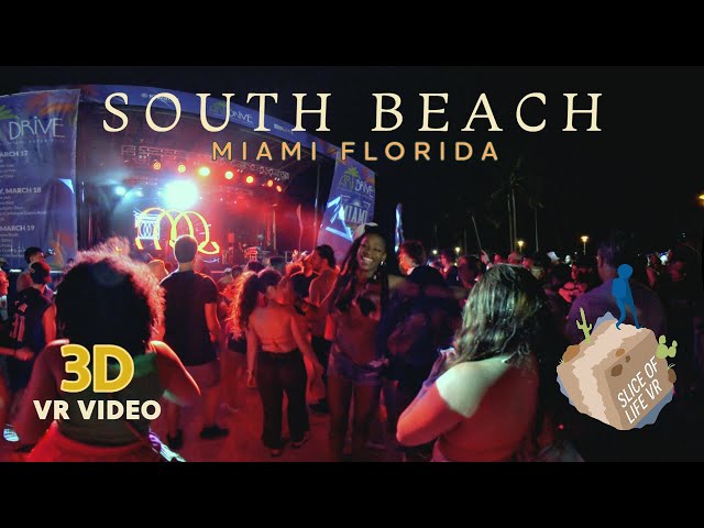 8k 3D Miami Florida Virtual Travel VR Experience: South Beach Spring Break - with Fox News (PREVIEW)