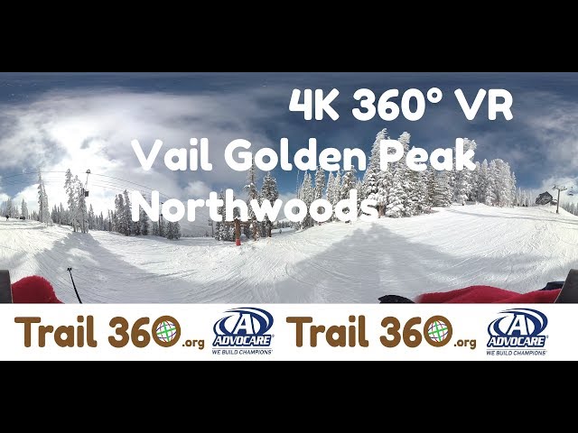 Vail Golden Peak Northwoods - Learning to Ski-Trail 360