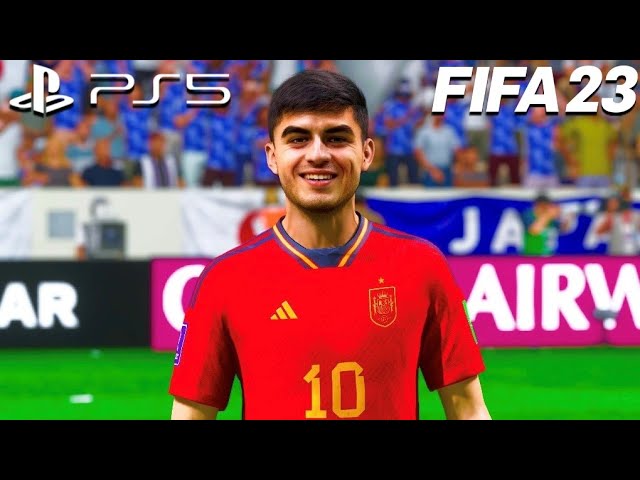 FIFA 23 PS5 | 日本 vs スペイン | カタール・ワールドカップ | 4K |【AI vs AI】