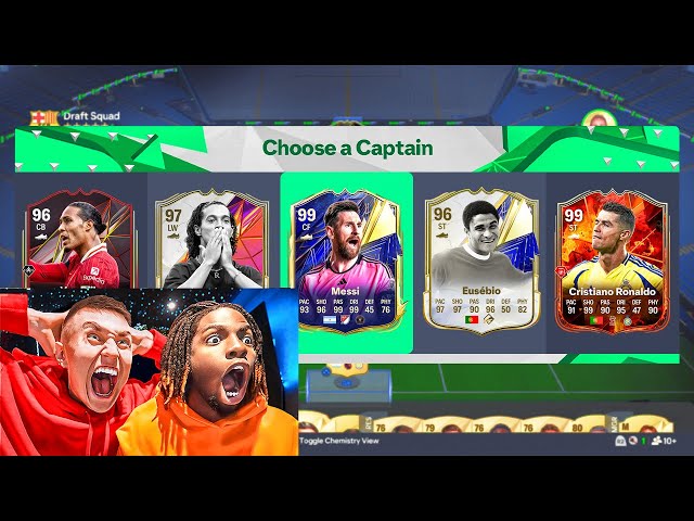 RAREST CARD IN BEST FUT DRAFT EVER vs SV2!! *WORLD RECORD* (EA FC 25)