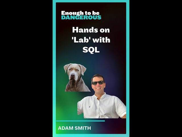 Let's learn the basics of SQL