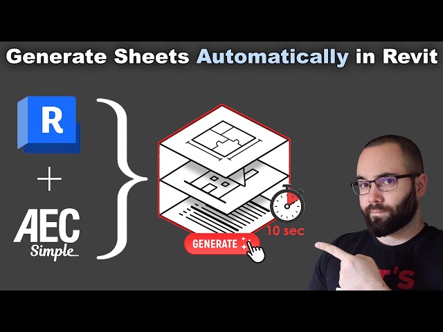 Generate Sheets Automatically in Revit Tutorial | AEC Simple