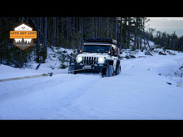 Stuck in Deep Snow With Almost No Fuel (Winched for 2km)