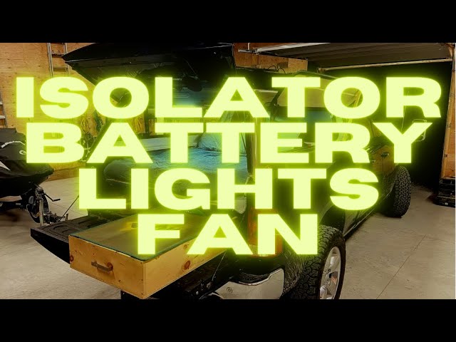 Overland Camper Battery Isolator, Switch Panel, Lights, and Fan Install