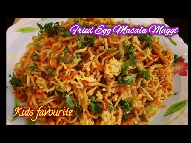 Fried egg masala maggi | Street style maggi noodles | maggi noodles recipes | maggi masala noodles |