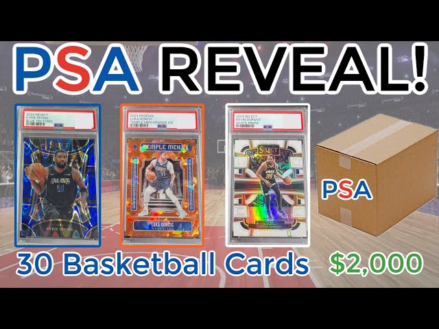 PSA Submission Reveal - 30 Basketball Card Reveal - Luka, Durant, Kyrie, Tatum