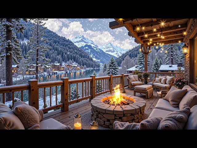 Warm Winter With Piano Music By The Lake ❄️Relaxing Piano Music With Lake View For Peace