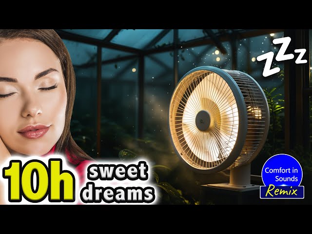 Greenhouse Fan Sound & Brown Noise to Fall Asleep Deeply | White Noise to Reduces Stress & Anxiety