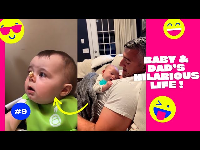 Super Funny & Hilarious Baby And Dad's Life 😂 #9