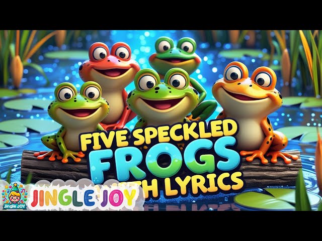 Five Speckled Frogs | Fun Kids Song | JingleJoy | Cocomelon