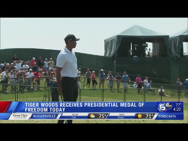 Trump awards medal to Tiger Woods, calls him 'true legend'