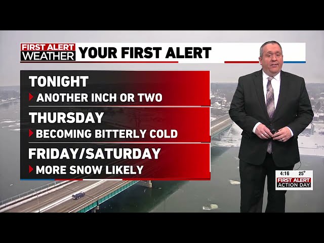 FIRST ALERT ACTION DAY: 4 p.m. Feb. 12 forecast