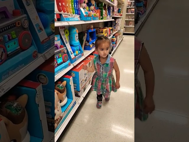 Cute 3-Year-Old Baby Girl Goes Toy Shopping Extravaganza at Target! #target #toys #babyproducts