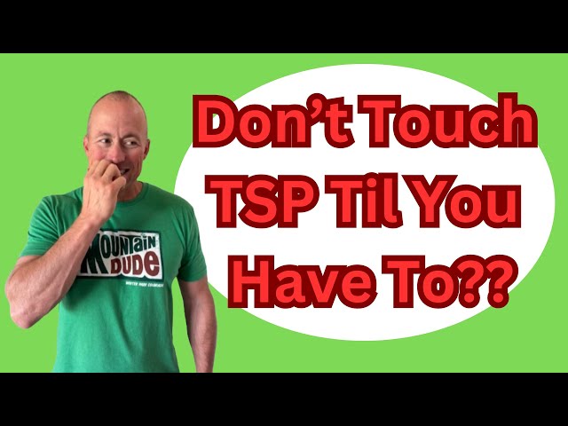 Don't Touch TSP Until You Have to?