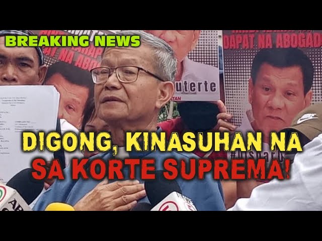 BREAKING NEWS! DUTERTE, KINASUHAN NA SA KORTE SUPREMA!