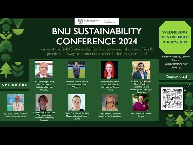 BNU's Sustainability Conference featured on Wycombe Sound