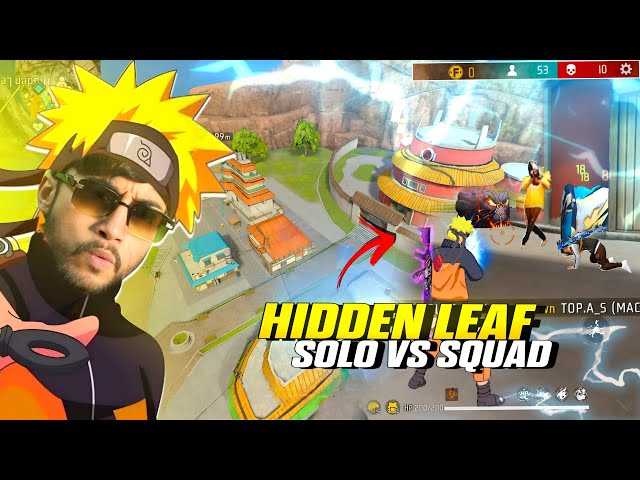 Hidden Leaf Village Naruto Solo Vs Squad Gameplay | Free Fire Max