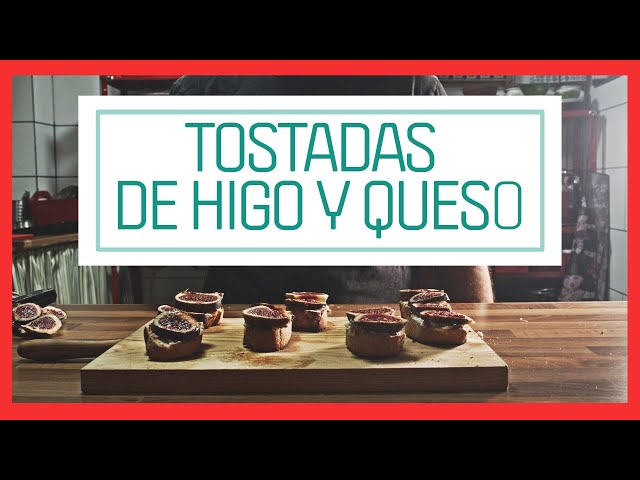 Receta de tostadas de higo y queso con caviar de miel By Carlos Ramos