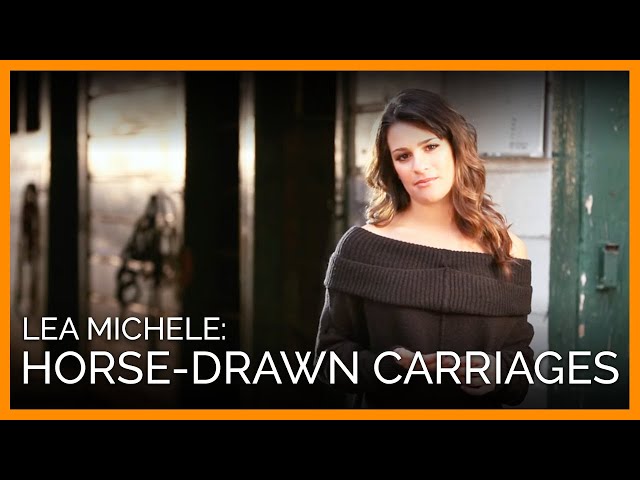 Lea Michele: Horse-Drawn Carriages