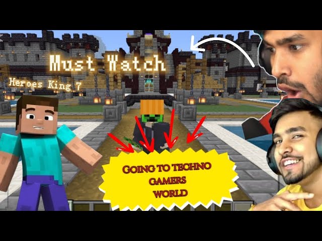 Going to Techno gamerz world in Minecraft | must watch | #minecraft #technogamerz