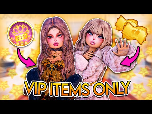 DRESS TO IMPRESS but I can *ONLY* USE VIP ITEMS! (Roblox)