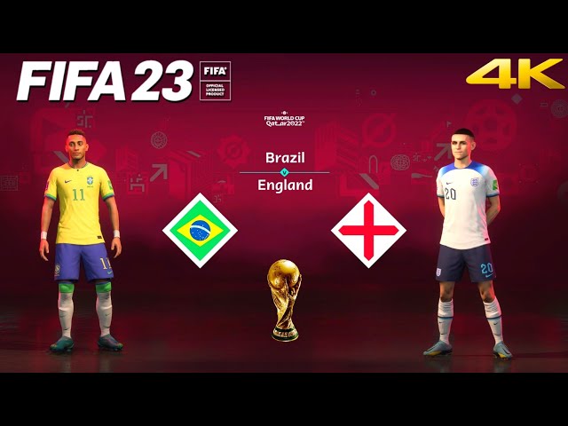 FIFA 23 - Brazil vs. England - FIFA World Cup Qatar Final | PS5™ Gameplay [4K 60FPS] Next Gen