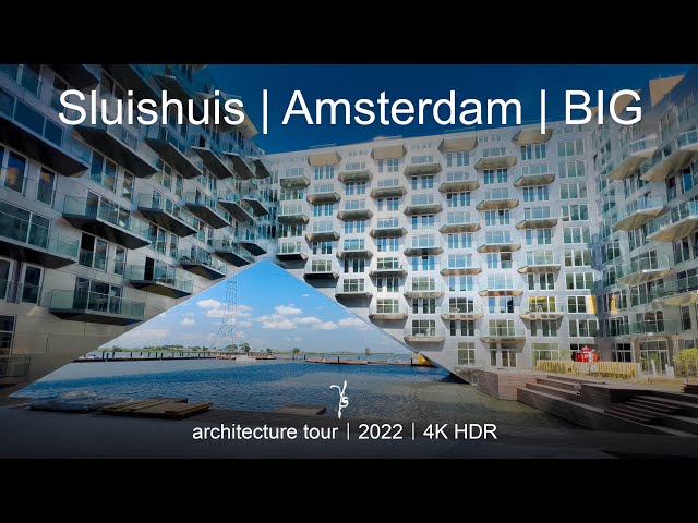 Sluishuis | Amsterdam | BIG + Barcode Architects | Modern architecture tour - walking tour | 4K HDR