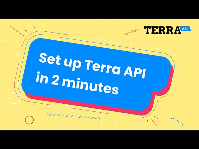 Connect to health and wearable data in 2 minutes with Terra API