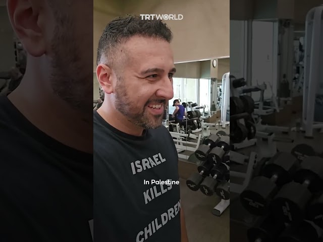 Activist arrested at gym for wearing 'Israel kills children' t-shirt