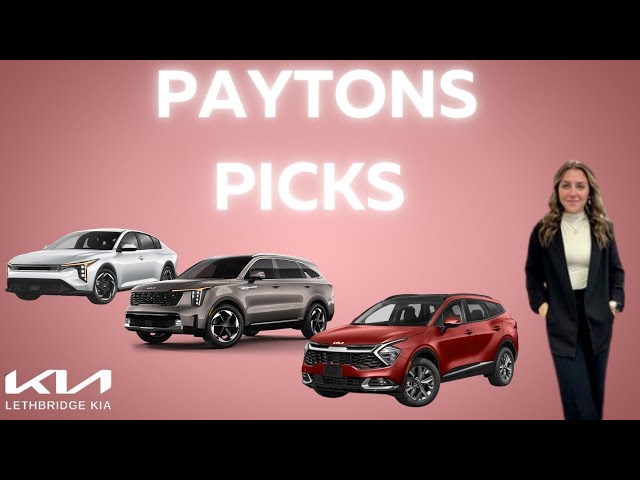 Payton’s Picks for New Vehicles!