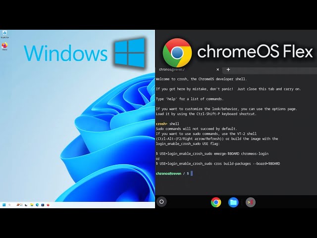 Install Chrome OS Flex On Separate Drive | Dual Boot Windows | UEFI