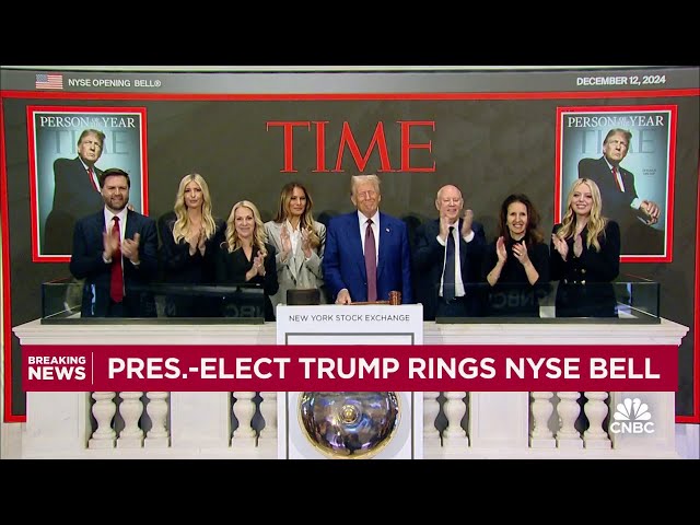 President-elect Trump rings opening bell at NYSE