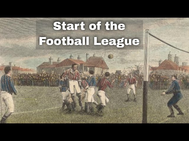 8th September 1888: The very first Football League games played in England