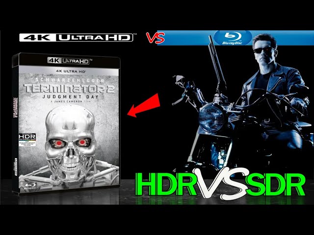 Terminator 2 Judgment Day 1991 4K UHD HDR vs 1080p BluRay SDR 100nits #TRUE_DIFFERENCE #WATCH_IN_HDR