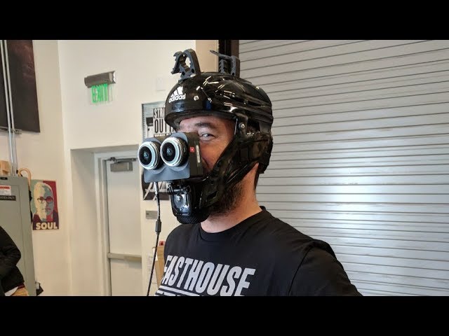 VR180 POV at YouTube Space LA in a scissor lift