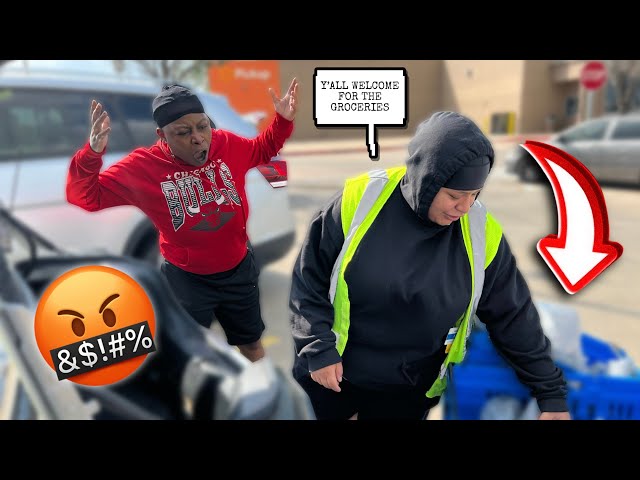 PICKING UP GROCERIES THAT ANOTHER WOMAN BROUGHT FOR US PRANK ON MY WIFE *BAD IDEA*