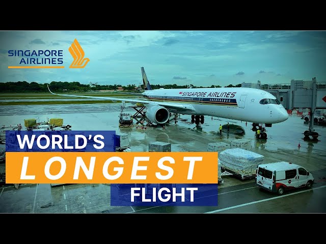 THE LONGEST FLIGHT ON EARTH | Singapore Airlines A350 Premium Economy Class Singapore to Newark