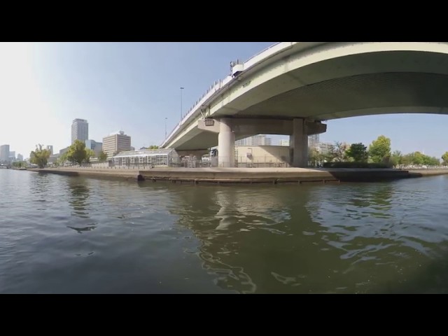 水上さんぽ大阪 中之島公園方面 30分 360度