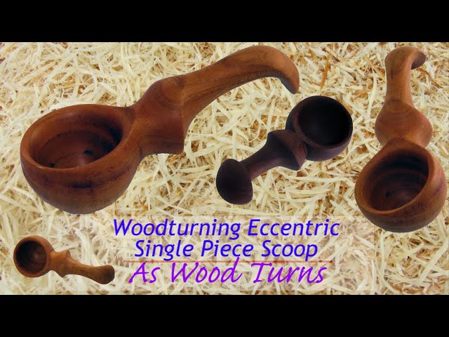 Woodturning Eccentric Single Piece Scoop