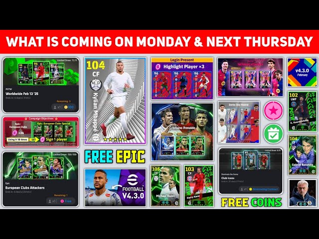 New Nominating Contract, Free Epic & Free Coins 😍🔥| What Is Coming On Monday & Thursday In eFootball