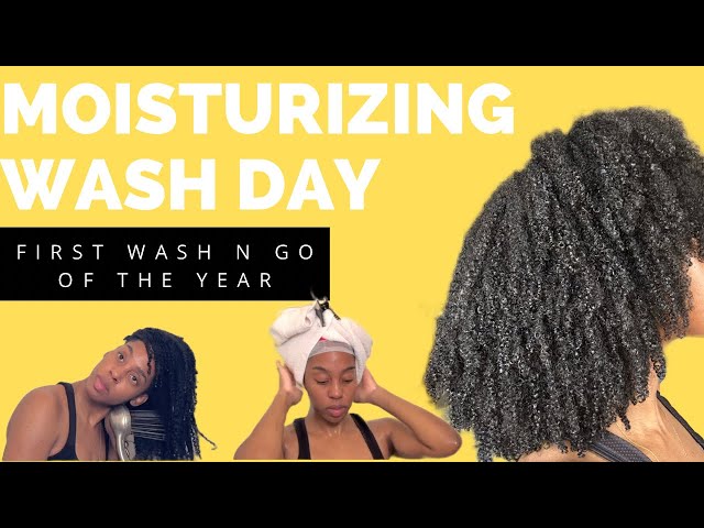 Moisturizing Wash Day| Type 4 Hair Routine| First Wash n Go of 2023 #blackhair #naturalhair