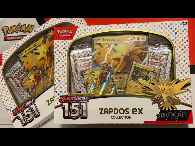 Pokemon TCG: Set 151 Zapdos EX Collection Box Opening!