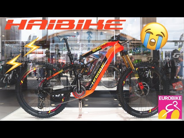 New HAIBIKE Bikes 2019 (FLYON Nduro, AllTrail, Dwnhll) - Eurobike 2018 [4K]