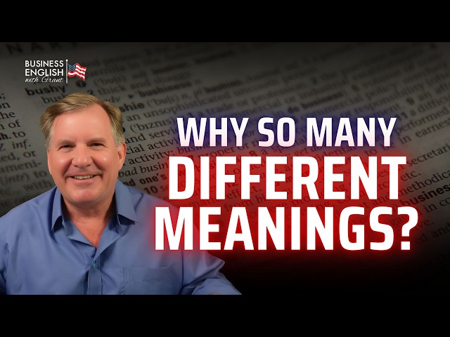 Why is Your English Not Fluent? Words Have So Many Meanings - The Confident Future Podcast #6