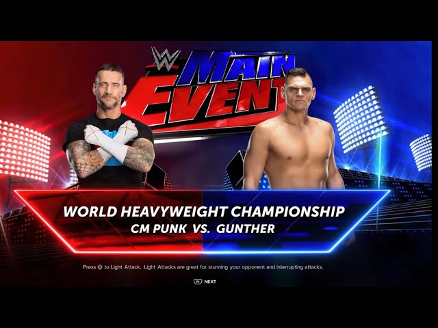 💥😱CM PUNK vs GUNTHER l WWE 2K24😱💥