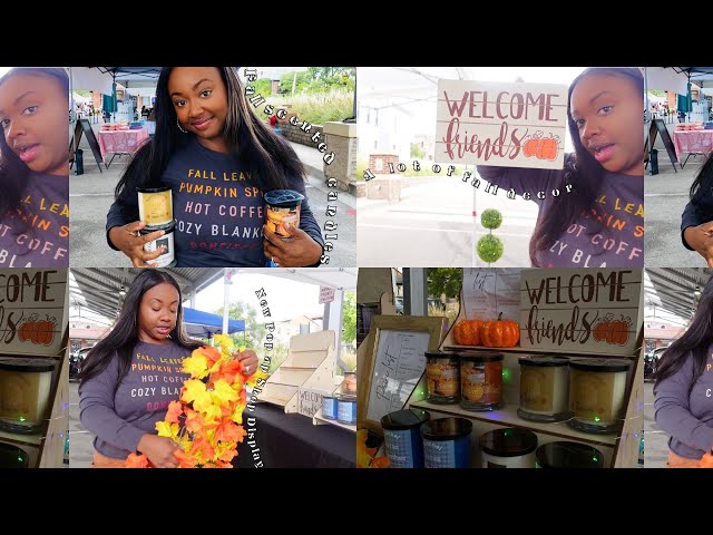 My Slowest Night Doing A Candle Pop Up Shop + Fall Candle Decor For My Vendor Booth. #popupshop