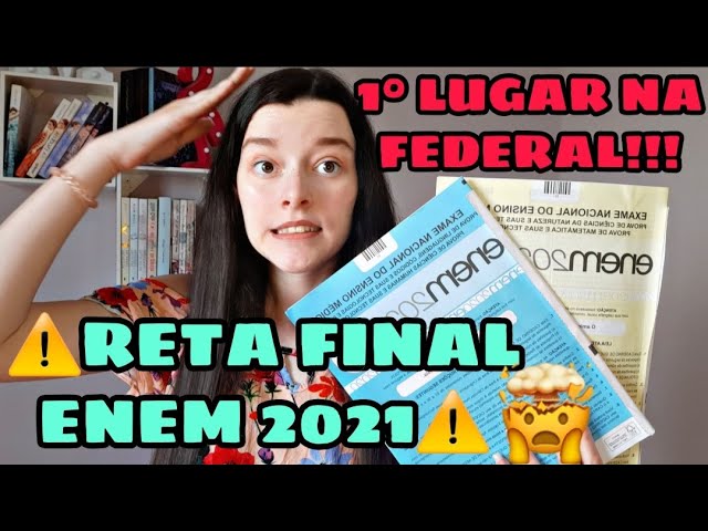 A MELHOR ESTRATÉGIA PARA A RETA FINAL DO ENEM 2021 l Como estudar na reta final do enem???