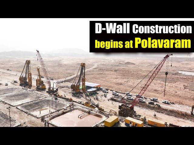 Bhumi Puja Marks the Start of D-Wall Construction at Polavaram | Megha Engineering