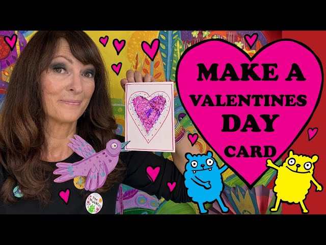 💝 DIY Foil Heart Card Craft, Easy Valentine's Day Gift! 💝